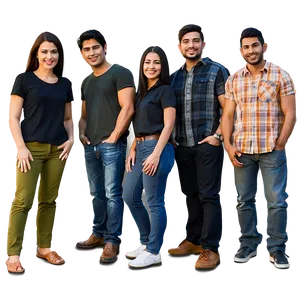 Casual People Standing Png Hiy1 PNG image