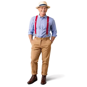 Casual Suspenders Png 06282024 PNG image