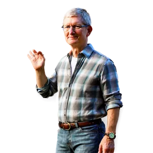 Casual Tim Cook PNG Tne
