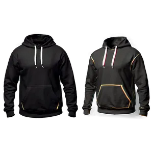 Casual Wear Black Hoodie Png Qwm PNG image