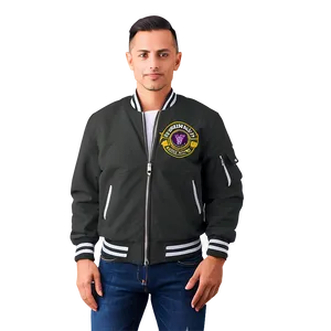 Casual Zip-up Bomber Png 06282024 PNG image