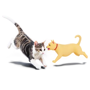 Cat Chasing Dog Png 16 PNG image