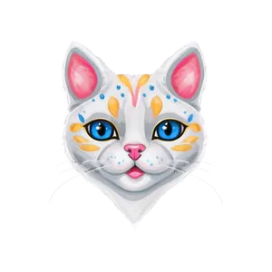 Cat Face With Heart Eyes Png Alc PNG image