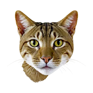 Cat Head Illustration Png 06132024 PNG image