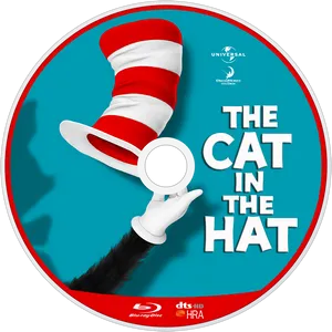 Cat In The Hat Blu Ray Cover Art PNG image