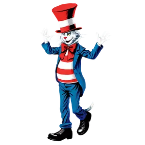 Cat In The Hat Graphic Png 75 PNG image