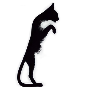 Cat Outline Silhouette PNG 06122024