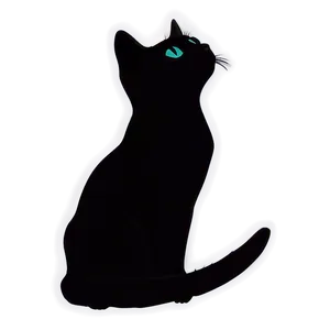 Cat Outline Silhouette PNG 06122024