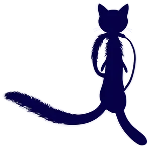 Cat Tail Silhouette PNG 50
