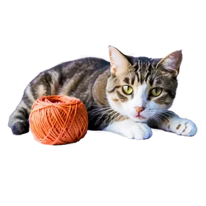 Cat With Yarn Png Chl PNG image