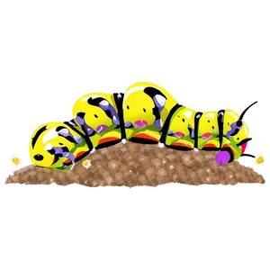 Caterpillar Feeding Frenzy PNG 05232024 PNG