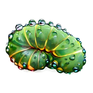 Caterpillar In Dewdrops PNG Mxh