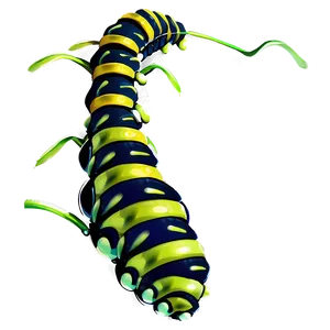 Caterpillar In Grass PNG Udl49