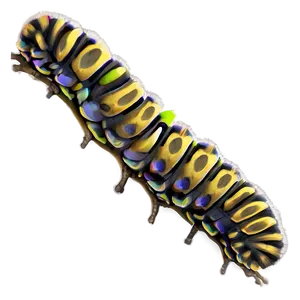 Caterpillar In Habitat PNG Pnl34