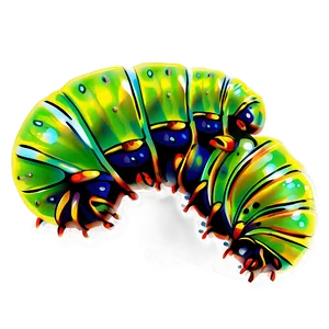 Caterpillar In Nature PNG 05232024