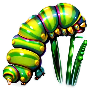 Caterpillar In The Garden PNG 05232024 PNG