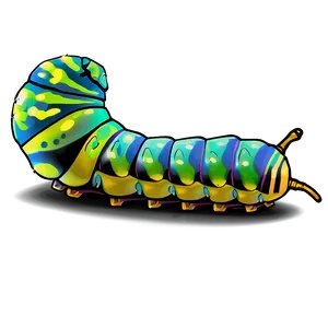 Caterpillar In The Garden PNG Lyd10 PNG