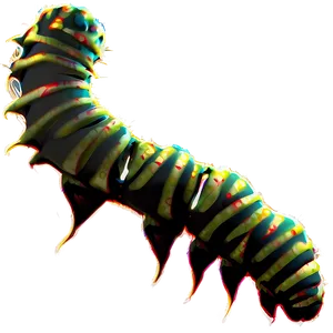 Caterpillar Silhouette PNG 05232024