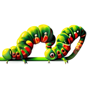 Caterpillar Transformation Sequence PNG Upv20