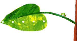 Caterpillaron Leaf PNG image