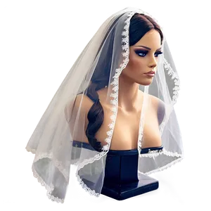 Cathedral Veil With Lace Png 31 PNG image