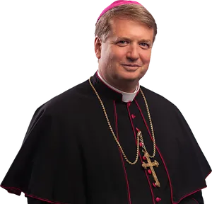Catholic Bishop Portrait PNG image