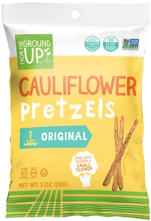 Cauliflower Pretzels Package Original PNG image