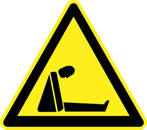 Caution Falling Rocks Sign