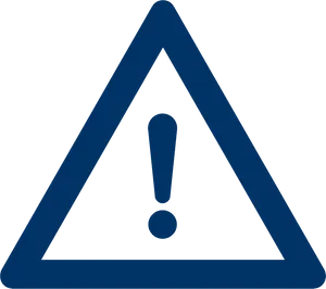 Caution Sign Blue Background PNG image