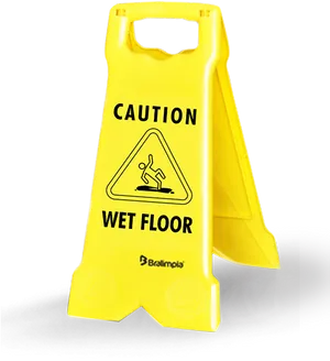 Caution Wet Floor Sign PNG image