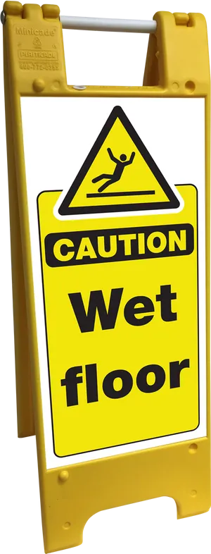 Caution Wet Floor Sign PNG image