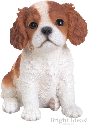 Cavalier King Charles Spaniel Puppy Figurine PNG image