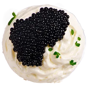Caviar And Cream Cheese PNG Pct