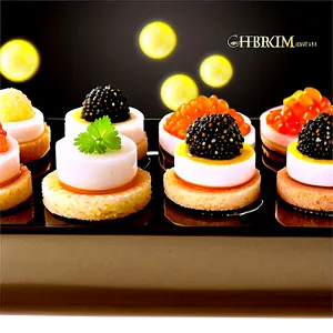 Caviar Appetizer Presentation PNG 40 PNG