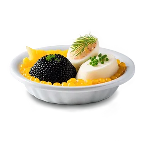 Caviar Appetizer Presentation PNG Hyr PNG