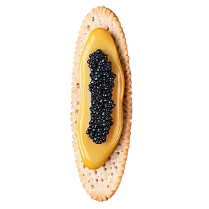 Caviar On Cracker PNG 2