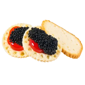Caviar On Cracker PNG Sic