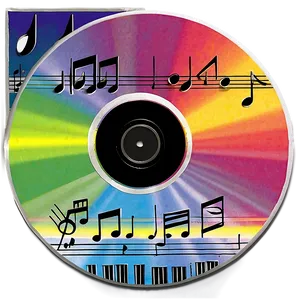 Cd With Music Notes PNG 20 PNG