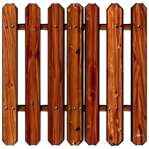 Cedar Wood Fence PNG Pcu