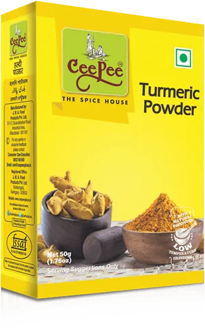 Cee Pee Turmeric Powder Package PNG image