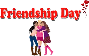 Celebrating Friendship Day PNG image