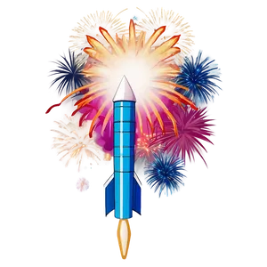 Celebration Firework Rocket PNG Irm