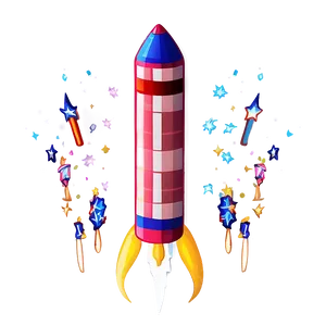 Celebration Firework Rocket PNG Pek
