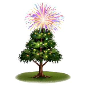 "celebratory Firework Tree PNG" 04302024