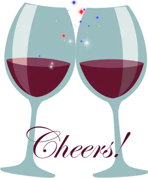 Celebratory Wine Glasses Cheers