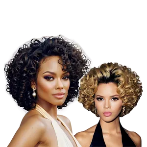 Celebrity Perm Hair Png Wvv PNG image