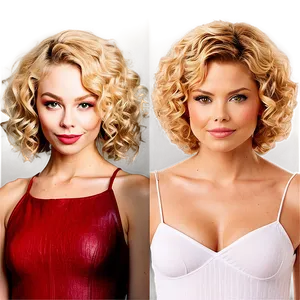 Celebrity Perm Hair Transformations PNG 06282024 PNG