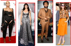 Celebrity Red Carpet Fashion Styles PNG image