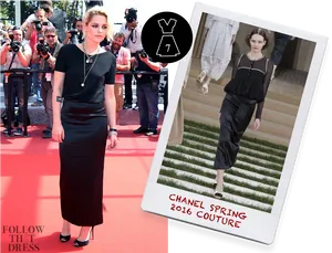 Celebrityin Chanel Couture Event PNG image