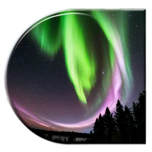 Celestial Aurora Boreal Display Png Qtm PNG image